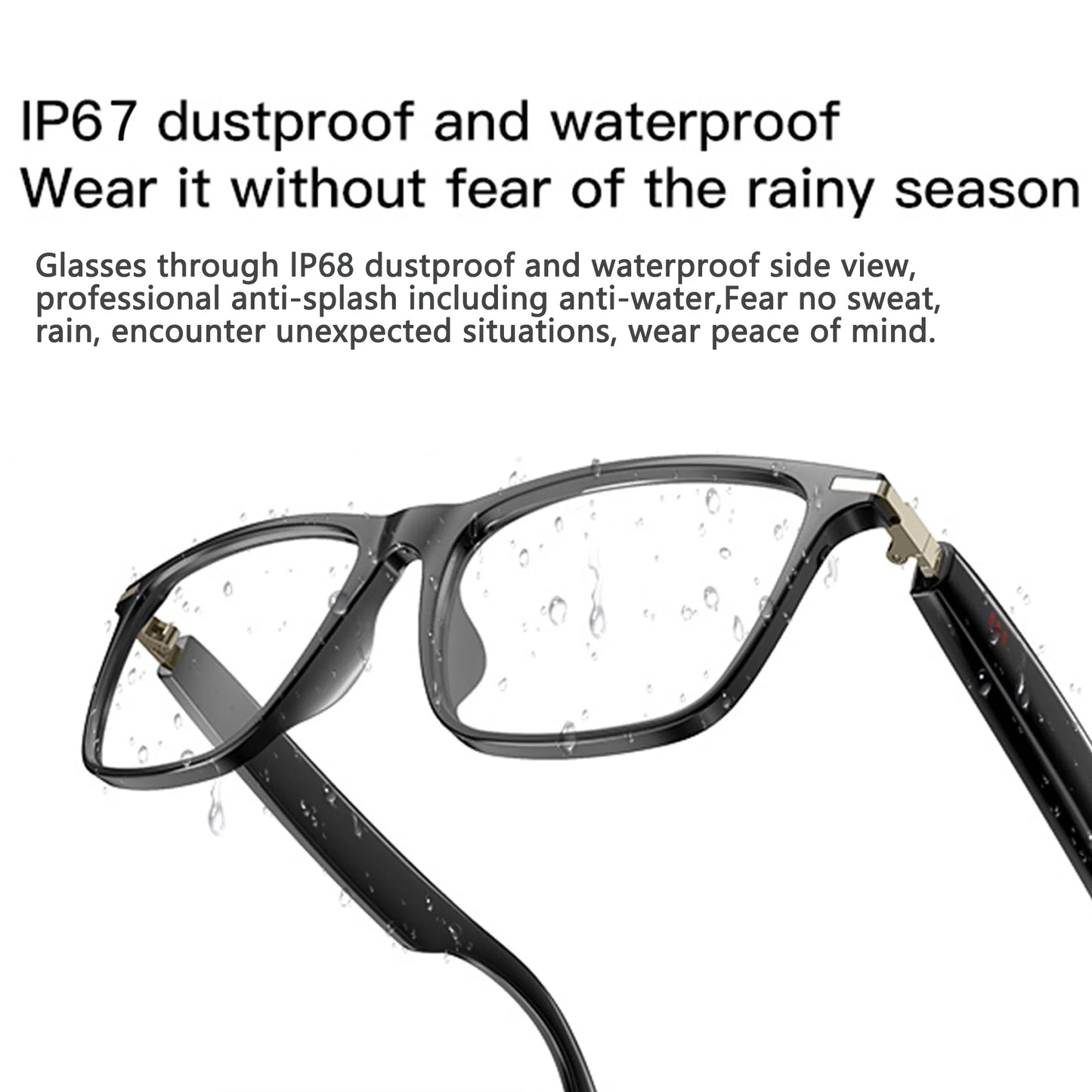 AI Smart Glasses,Ai Chat Deepseek R1 and Gemini-2.5 with 164 Translations Supported,Bluetooth Glasses for Men Women,Music Playback & Hands-Free Calling,Physical Color Changing Lens,Ip67 Waterproof